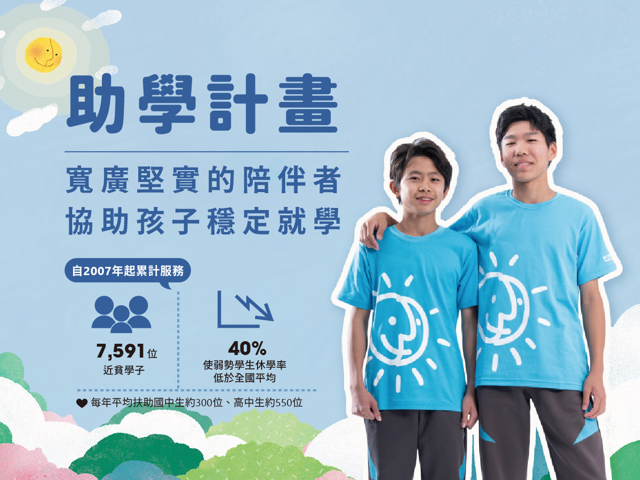 【大手拉小手 — 助學計畫】(標題圖檔)